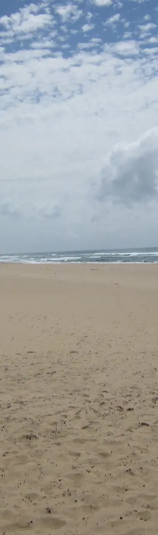 Kilometerlanger Strand in Mtunzini